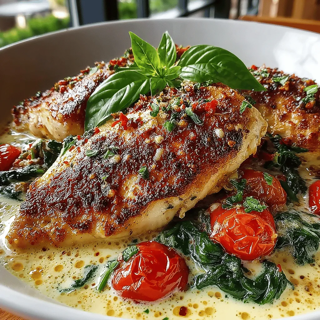 If you’re searching for a dish that combines comfort, flavor, and a touch of elegance, look no further than Creamy Tuscan Chicken with Spinach. This delightful recipe captures the essence of Italian cuisine, featuring tender chicken breasts enveloped in a rich, velvety sauce infused with garlic, sun-drenched tomatoes, and vibrant spinach. It’s a dish that not only pleases the palate but also provides a beautiful presentation, making it perfect for family dinners or entertaining guests.