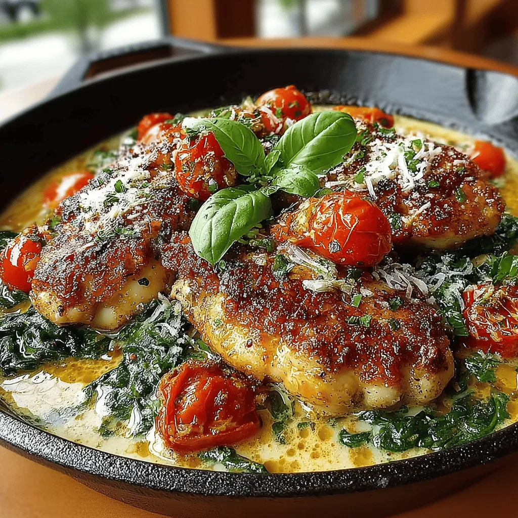 If you’re searching for a dish that combines comfort, flavor, and a touch of elegance, look no further than Creamy Tuscan Chicken with Spinach. This delightful recipe captures the essence of Italian cuisine, featuring tender chicken breasts enveloped in a rich, velvety sauce infused with garlic, sun-drenched tomatoes, and vibrant spinach. It’s a dish that not only pleases the palate but also provides a beautiful presentation, making it perfect for family dinners or entertaining guests.
