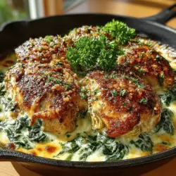 Creamy Spinach and Artichoke Chicken Skillet