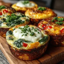 Starting your day with a nutritious and satisfying breakfast can set the tone for a productive morning. Among the myriad of breakfast options available, Baked Cheesy Spinach and Egg Breakfast Cups stand out as a delicious and practical choice. These perfectly portioned cups combine the wholesome goodness of fresh spinach with the rich, creamy flavors of cheese and eggs, making them an ideal option for busy weekdays or leisurely weekend brunches. Not only are they easy to prepare, but they also provide a balanced start to your day, packed with protein, vitamins, and essential nutrients.