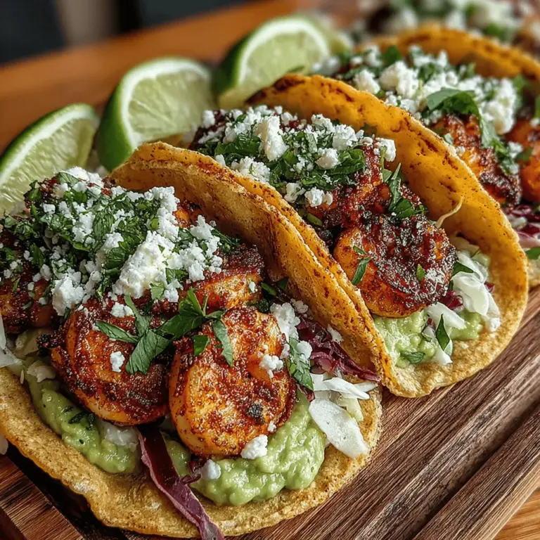 Shrimp tacos have surged in popularity across various cuisines, becoming a staple in coastal eateries and food trucks alike. Their appeal lies not just in the tender, succulent shrimp, but also in the vibrant array of flavors and textures they offer. From the zest of lime to the crispiness of fresh toppings, shrimp tacos can be as simple or as elaborate as one desires. However, one recipe stands out for its unique flavor profile and mouthwatering components: Zesty Shrimp Tacos with Creamy Avocado Bliss.
