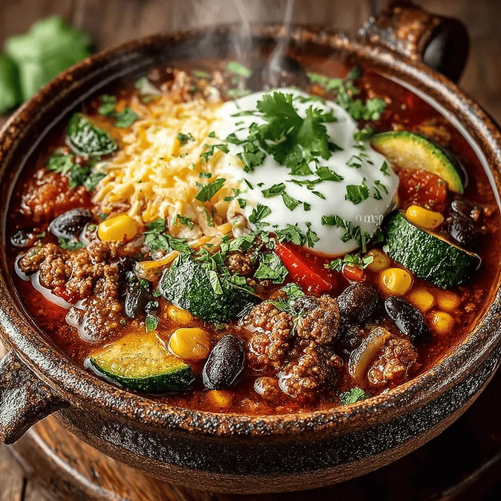 At the heart of this chili lies ground turkey, a lean meat that brings numerous health benefits to the table. Unlike traditional beef, which can be high in saturated fats, ground turkey is lower in fat content while still providing a substantial amount of protein. This makes it a fantastic choice for those looking to maintain a healthy lifestyle without sacrificing flavor. Additionally, turkey is rich in essential nutrients such as B vitamins, selenium, and zinc, all of which play crucial roles in maintaining overall health.