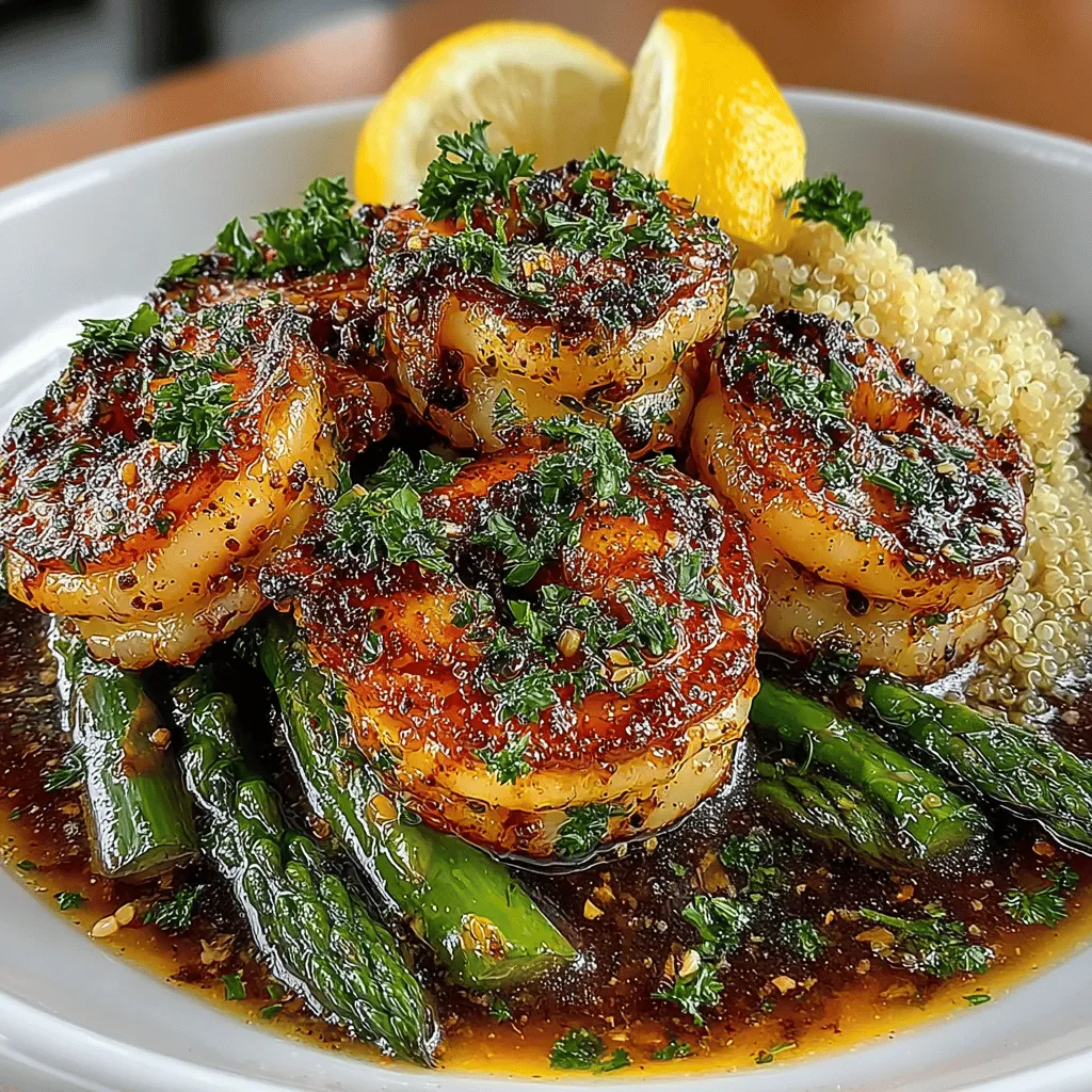 In recent years, the culinary landscape has witnessed a significant shift towards vibrant, healthy meals that are not only visually appealing but also packed with nutrients. One dish that perfectly embodies this trend is the Zesty Lemon Garlic Shrimp and Asparagus Bowls. This delightful recipe combines succulent shrimp with crisp asparagus, all enveloped in a bright and tangy lemon-garlic sauce. It stands out as a nutritious and satisfying meal option, ideal for weeknight dinners or meal prep. What makes this dish even more enticing is its simplicity; it is not only easy to prepare but also bursting with flavor and freshness.