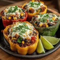 Vibrant Quinoa & Black Bean Stuffed Peppers