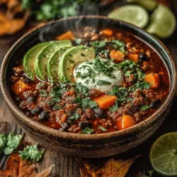 Cozy Autumn Turkey & Sweet Potato Chili