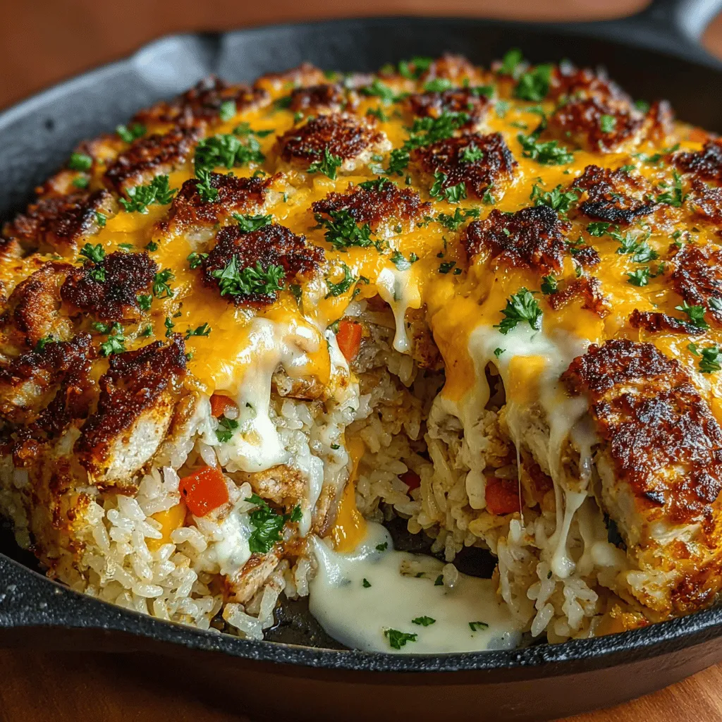 Indulge in the comforting embrace of a classic dish that marries tender chicken, creamy cheese, and fluffy rice: Cheesy Chicken and Rice Casserole Delight. This one-pan meal is perfect for busy weeknights or cozy family gatherings, offering a hearty and satisfying option that appeals to both adults and children alike. With simple ingredients and straightforward steps, this recipe is designed to make your cooking experience both enjoyable and rewarding.