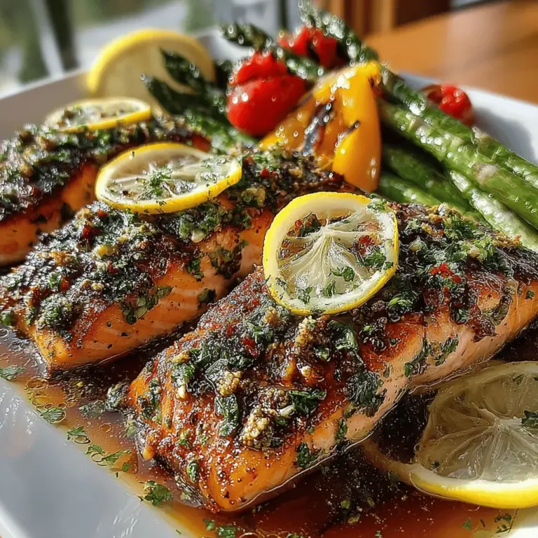 The "Citrusy Herb-Infused Grilled Salmon with Seasonal Veggies" is a culinary delight that brings together the vibrant flavors of fresh herbs and citrus, perfectly complementing the rich, buttery taste of salmon. This dish is not only a feast for the senses but also a celebration of healthful ingredients, making it an ideal choice for a variety of dining occasions. Whether you're planning a family dinner, hosting friends for a summer barbecue, or looking for a quick and nutritious weeknight meal, this recipe ticks all the boxes.