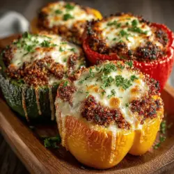 Savory Turkey and Quinoa Stuffed Peppers Recipe