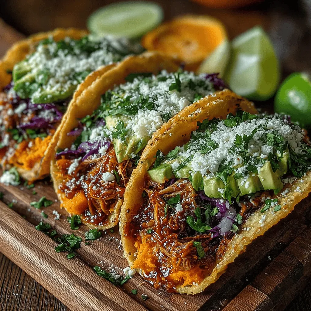 In our fast-paced world, quick and easy weeknight meals are a necessity for many families. After a long day, the last thing anyone wants is to spend hours in the kitchen. That's where recipes like Quick BBQ Chicken and Sweet Potato Tacos come into play, offering a delicious solution that doesn’t compromise on flavor or nutrition. This recipe combines the smoky sweetness of BBQ chicken with the earthy richness of sweet potatoes, creating a delightful harmony that will please even the pickiest of eaters.