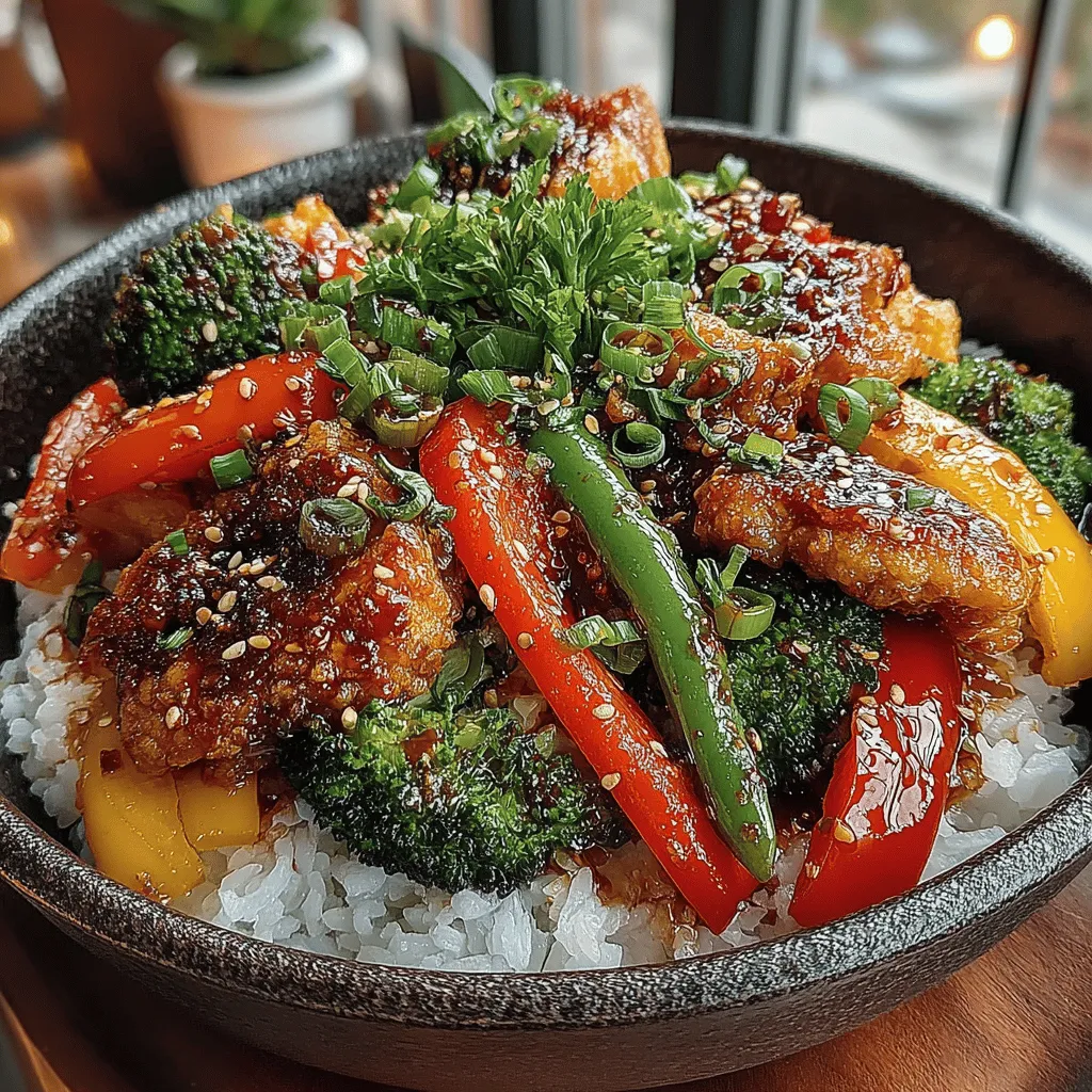 Welcome to the vibrant world of quick and nutritious meals with our Savory Chicken and Veggie Stir-Fry Bowl. This recipe not only boasts a colorful array of vegetables but also delivers a punch of flavor, making it a perfect choice for busy weeknights or meal prep. Packed with protein and essential nutrients, this dish is designed for those seeking a healthy, satisfying meal that’s easy to prepare. Join us as we explore the delightful components of this stir-fry bowl and learn how to create a wholesome dinner that the whole family will love.