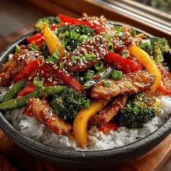 Savory Chicken and Veggie Stir-Fry Bowl