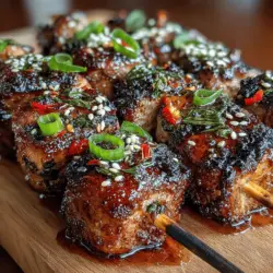 Sweet Sticky Teriyaki Chicken Skewers