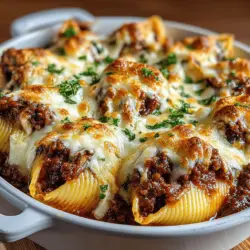 Cheesy Beef and Spinach Stuffed Shells: The Ultimate Comfort Food