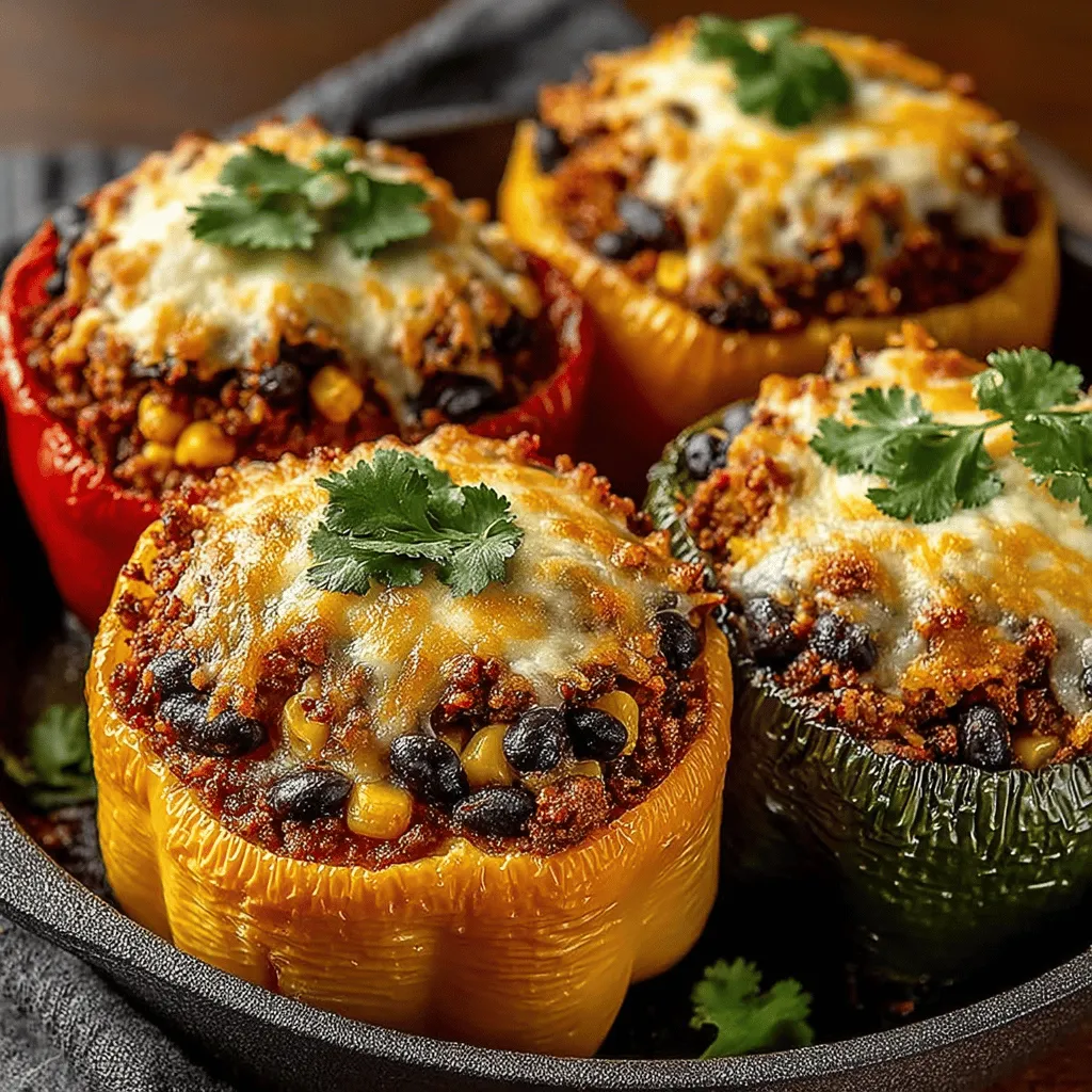 In the quest for meals that are both nutritious and visually enticing, Colorful Quinoa-Stuffed Turkey Peppers emerge as a standout choice. This dish marries vibrant bell peppers with a hearty, protein-packed filling of quinoa and ground turkey, creating a symphony of flavors and textures that are sure to please the palate. Whether you're looking for a quick weeknight dinner or a meal prep option for the week, these stuffed peppers offer a delightful solution that doesn't compromise on taste or health.
