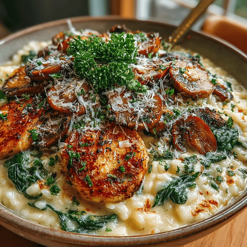 Risotto is a cherished staple of Italian cuisine, renowned for its creamy texture and rich flavors. This dish, which hails from Northern Italy, is more than just a meal; it's an experience that brings warmth and comfort. Among the myriad of risotto variations, creamy mushroom and spinach risotto stands out for its earthy mushroom flavors complemented by the freshness of spinach. This dish is not only a feast for the palate but also a vibrant addition to your dinner table, making it perfect for a cozy weeknight dinner or a sophisticated gathering with friends and family.