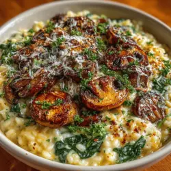 Creamy Mushroom and Spinach Risotto: A Comforting Delight