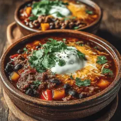 Speedy Beef and Black Bean Chili: Serving Suggestions and Nutritional Insights
