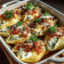 Easy Cheesy Spinach and Lentil Stuffed Shells
