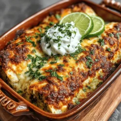 - 2 cups cooked shredded rotisserie chicken - 10-12 corn tortillas - 2 cups green enchilada sauce (store-bought or homemade) - 1 cup sour cream - 1 cup shredded Monterey Jack cheese - 1 cup shredded cheddar cheese - 1 medium onion, diced - 2 cloves garlic, minced - 1 teaspoon ground cumin - 1 teaspoon chili powder - Salt and pepper to taste - Fresh cilantro, chopped (for garnish) - Lime wedges (for serving)