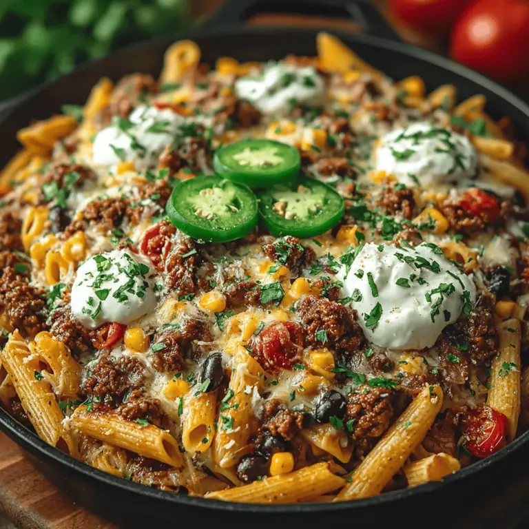 In today’s fast-paced world, finding a meal that is both satisfying and easy to prepare can be a challenge. Enter the One-Pan Cheesy Taco Pasta Dinner—your new go-to solution for a comforting and convenient meal. This dish brings together the beloved flavors of taco night with the comforting elements of a creamy pasta dish, all while being cooked in a single pan. It’s this unique combination that not only makes it a crowd-pleaser but also a practical option for busy families and individuals seeking a delicious dinner without the hassle of extensive cleanup.