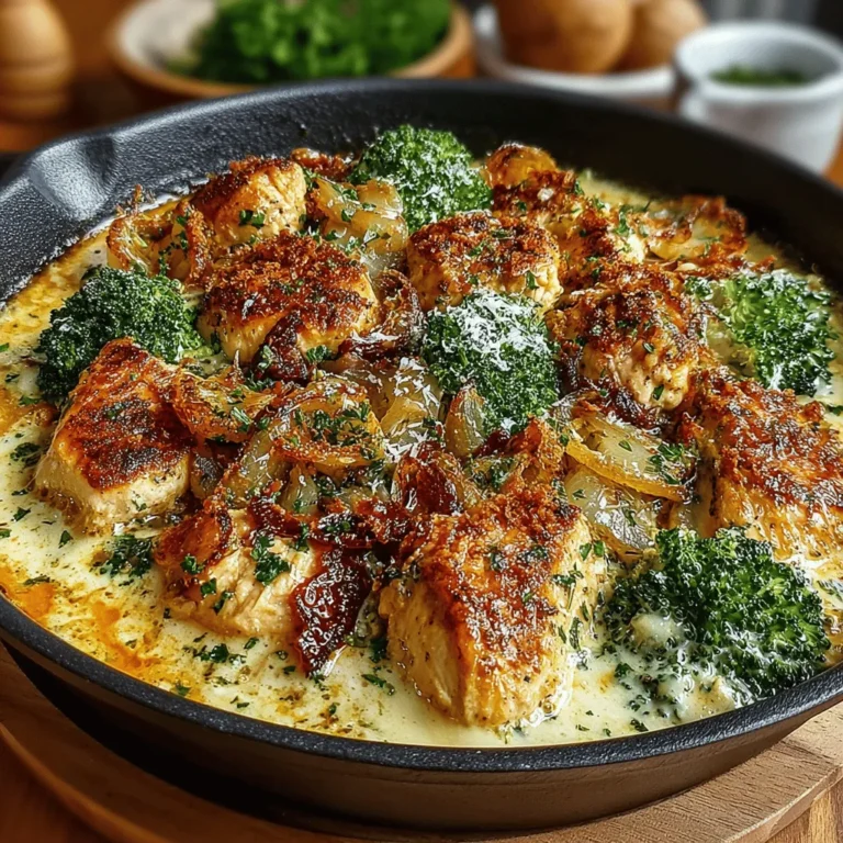 In our fast-paced lives, finding the time to prepare a healthy and delicious dinner can often feel like a daunting task. However, quick and easy weeknight dinners are the answer to this challenge, allowing you to serve up nutritious meals without spending hours in the kitchen. The Creamy Chicken and Broccoli Skillet Dinner is an ideal choice for busy families, combining rich flavors with wholesome ingredients and taking less than 30 minutes to prepare. This dish features tender chicken breast and vibrant broccoli florets, offering a perfect balance of protein and vegetables that is sure to please everyone at the table.