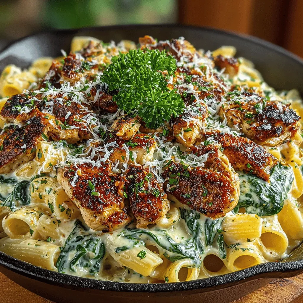 The Creamy Chicken and Spinach Pasta Skillet is the epitome of comfort food, combining tender chicken, fresh spinach, and a rich, creamy sauce poured over perfectly cooked pasta. This dish is not only easy to prepare but also packs a punch in terms of flavor, making it an ideal choice for weeknight dinners or special occasions. With its one-pan cooking method, cleanup is a breeze, allowing you to focus on what truly matters—enjoying a delicious meal with family and friends. In this article, we will explore the ingredients, preparation steps, and nutritional benefits of this delightful recipe, ensuring you have all the information you need to create a satisfying and wholesome dish.