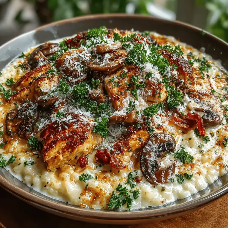 Decadent creamy mushroom and chicken risotto is a dish that embodies the essence of comfort food, combining rich flavors and a luxurious texture that beckons to be savored. Risotto, a cornerstone of Italian cuisine, is renowned for its creamy consistency, achieved through a meticulous cooking process that transforms simple ingredients into a delightful culinary experience. This particular recipe stands out, marrying tender pieces of chicken with earthy mushrooms, all enveloped in a velvety sauce that clings to each grain of rice. It’s an irresistible dish that speaks to the heart, making it perfect for both cozy weeknight dinners and festive gatherings.