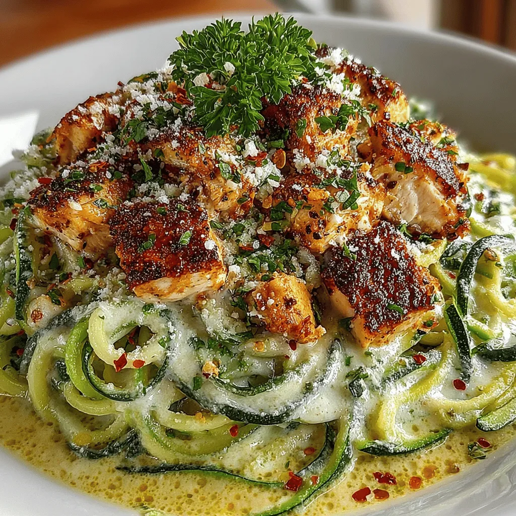 In the world of culinary creativity, zoodles—spiralized zucchini noodles—have emerged as a popular and nutritious alternative to traditional pasta. As health-conscious eating continues to gain traction, many home cooks are seeking ways to indulge in their favorite dishes without compromising on nutrition. Creamy Chicken Alfredo Zoodles is one such recipe that beautifully marries indulgence with health. This dish features a luscious, creamy Alfredo sauce enveloping tender chicken and zoodles, offering a rich and satisfying meal that is both delicious and guilt-free.