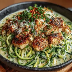 Creamy Chicken Alfredo Zoodles: A Delicious and Nutritious Meal