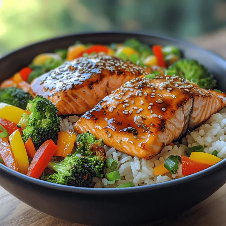 In today's fast-paced world, finding meals that are both nutritious and quick to prepare can often feel like a daunting challenge. Enter the Quick & Zesty Teriyaki Salmon Bowl—a vibrant dish that perfectly balances health and flavor while being easy to whip up in your kitchen. This meal is not only a feast for the eyes with its colorful ingredients but also a powerhouse of nutrition, making it an ideal choice for busy weeknights or a wholesome weekend lunch.