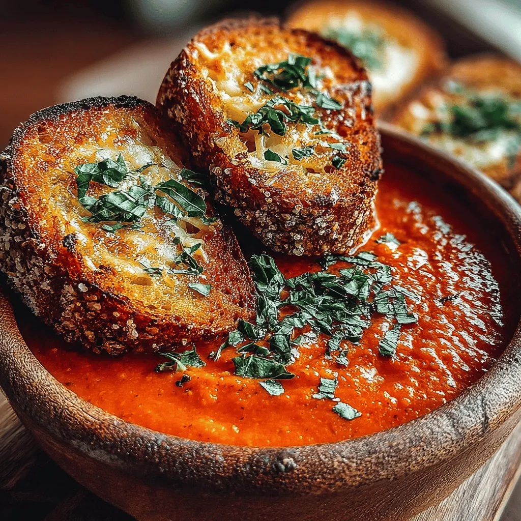 Explore the comforting combination of creamy Tomato Bliss & Cheese Melt Delight, a dish that encapsulates the warmth of a home-cooked meal. With a luscious tomato basil soup paired with crispy grilled cheese sandwiches, this recipe offers a delightful experience that warms the soul. Perfect for a cozy evening or a quick lunch, this dish highlights the rich flavors of fresh ingredients while being easy to prepare. Join us as we delve into the details of creating this satisfying meal that embodies comfort food at its best.