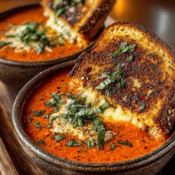 Explore the comforting combination of creamy Tomato Bliss & Cheese Melt Delight, a dish that encapsulates the warmth of a home-cooked meal. With a luscious tomato basil soup paired with crispy grilled cheese sandwiches, this recipe offers a delightful experience that warms the soul. Perfect for a cozy evening or a quick lunch, this dish highlights the rich flavors of fresh ingredients while being easy to prepare. Join us as we delve into the details of creating this satisfying meal that embodies comfort food at its best.