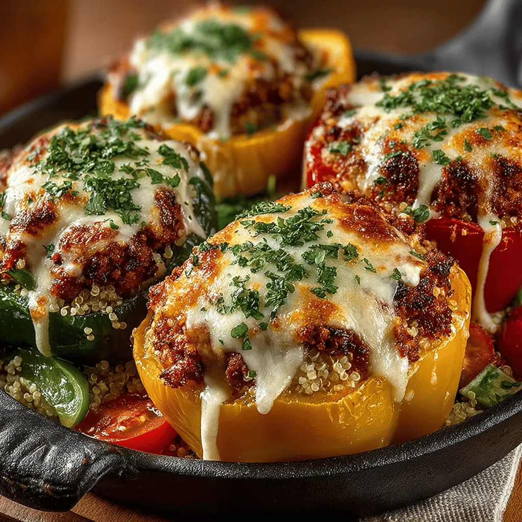 In the realm of healthy cuisine, few dishes manage to strike the perfect balance between flavor, nutrition, and visual appeal quite like Savory Cheesy Turkey and Quinoa Stuffed Peppers. This vibrant dish makes a compelling case for incorporating more vegetables into your diet without sacrificing taste or satisfaction. Ideal for either meal prep or a cozy family dinner, these stuffed peppers emerge as a versatile and wholesome option that caters to a variety of dietary needs and preferences.