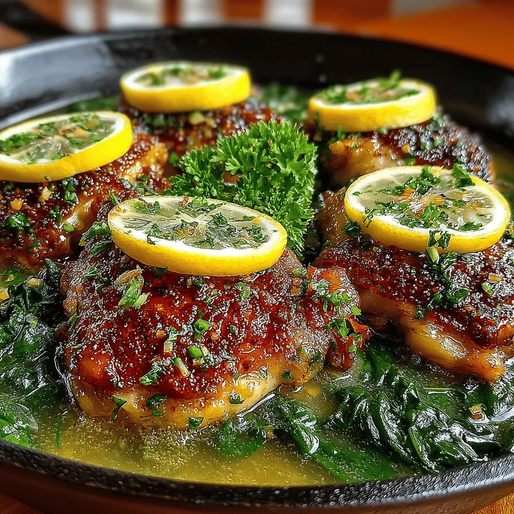 In the fast-paced world we live in, one-pan meals have surged in popularity, offering a perfect blend of convenience and flavor. These recipes simplify the cooking process by minimizing cleanup while delivering robust, delicious dishes that satisfy the palate. Among the myriad of one-pan options, Zesty One-Pan Lemon Garlic Chicken Thighs stands out as a vibrant and mouthwatering choice. This dish harmonizes the bright, refreshing notes of lemon with the aromatic allure of garlic, resulting in a symphony of flavors that tantalize the taste buds. Not only is it an excellent option for busy weeknights, but it also shines when entertaining guests, making it a versatile addition to any home cook's repertoire.