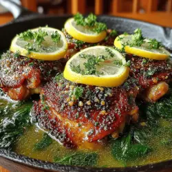 Zesty One-Pan Lemon Garlic Chicken Thighs