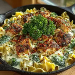 Alfredo dishes have long held a cherished spot in the hearts (and stomachs) of home cooks around the world. Known for their rich, creamy sauces and versatile ingredients, these pasta-based meals are synonymous with comfort and satisfaction. From traditional Fettuccine Alfredo to modern twists, the allure of a creamy pasta dish often finds its way onto dinner tables, especially during busy weeknights when time is of the essence. Among these delightful variations is the Creamy Chicken and Broccoli Alfredo Skillet, a dish that perfectly balances flavor, nutrition, and convenience.