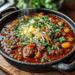 Hearty Beef and Bean Chili Skillet