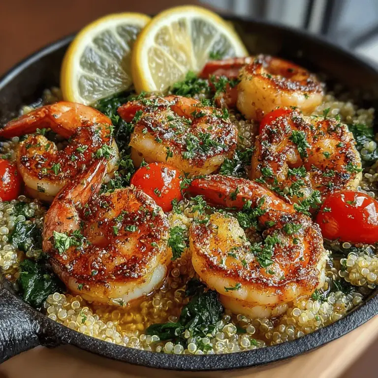 In the realm of culinary delights, few dishes encapsulate freshness and vibrant flavors quite like Zesty Lemon Garlic Shrimp & Quinoa Delight. This recipe is not just a feast for the senses; it combines the health benefits of quinoa with the succulence of shrimp, all enhanced by the bright notes of lemon and garlic. Perfectly suited for busy weeknights or special occasions, this dish promises to be a crowd-pleaser while maintaining a healthy profile. In this article, we’ll explore the ingredients, preparation steps, and benefits of this delightful recipe, ensuring that you can recreate it effortlessly in your kitchen.