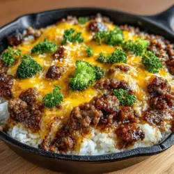 Cheesy Beef & Broccoli Delight: A Satisfying Family Meal