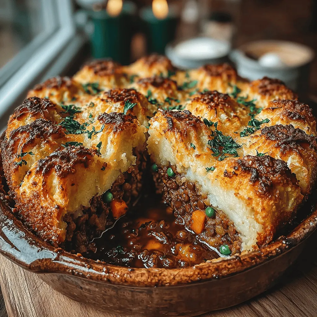 Shepherd's pie is a beloved dish that has warmed hearts and filled bellies for generations. Traditionally crafted with minced meat and topped with creamy mashed potatoes, this classic comfort food evokes feelings of home and nostalgia. However, as more people embrace plant-based diets, the demand for vegan alternatives has risen. Enter the Hearty Lentil and Potato Shepherd’s Pie—a satisfying, nutritious, and delicious twist on the original. This delightful recipe substitutes protein-rich lentils for meat, creating a filling that is not only hearty but also brimming with flavor. Whether you’re cooking for your family, hosting a gathering, or simply enjoying a cozy night in, this dish is sure to please.