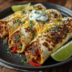 Quick & Zesty Chicken Fajita Wraps