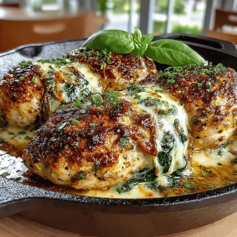 Savory Mushroom & Spinach Stuffed Chicken Breasts are a delightful culinary creation that perfectly merges flavor and nutrition. This dish captivates not only with its vibrant colors and appealing presentation but also with its rich, earthy flavors that come together in a beautiful harmony. Ideal for both weeknight dinners and special occasions, this recipe promises to impress your family and guests alike.