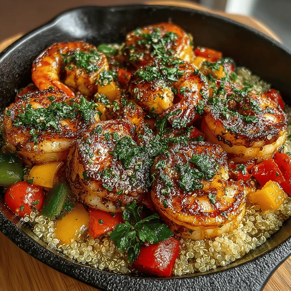 In the realm of quick and healthy meals, the Zesty One-Pan Lemon Garlic Shrimp & Quinoa stands out as a vibrant dish that combines succulent shrimp, protein-packed quinoa, and fresh vegetables, all infused with zesty lemon and aromatic garlic. This recipe not only delivers a burst of flavor but also promises ease of preparation, making it ideal for busy weeknights or casual gatherings. By utilizing just one pan, you can minimize cleanup while maximizing taste, making this dish a fantastic addition to your culinary repertoire. Let’s dive into the details of this delightful recipe, exploring its ingredients, preparation steps, and the benefits of each component.