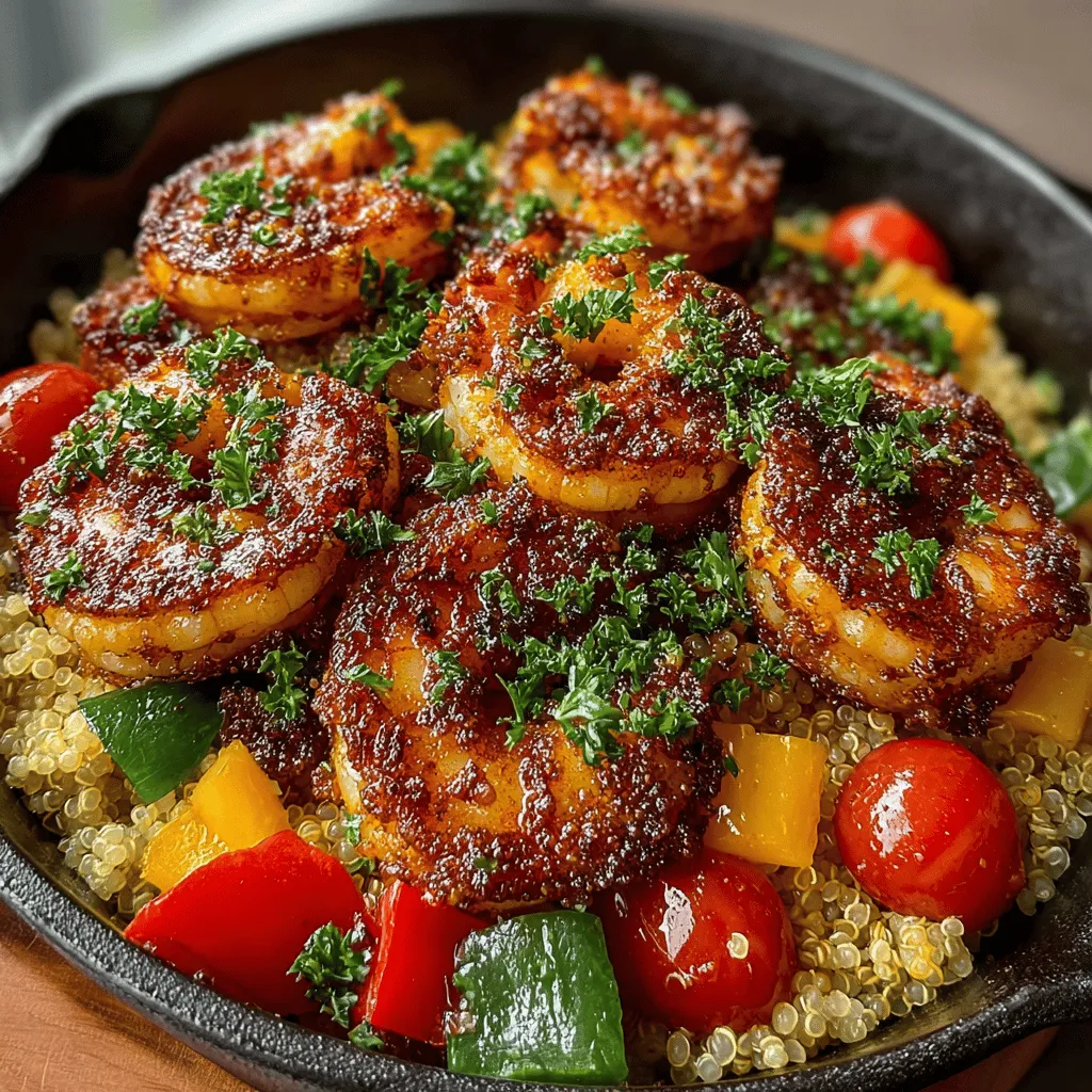 In the realm of quick and healthy meals, the Zesty One-Pan Lemon Garlic Shrimp & Quinoa stands out as a vibrant dish that combines succulent shrimp, protein-packed quinoa, and fresh vegetables, all infused with zesty lemon and aromatic garlic. This recipe not only delivers a burst of flavor but also promises ease of preparation, making it ideal for busy weeknights or casual gatherings. By utilizing just one pan, you can minimize cleanup while maximizing taste, making this dish a fantastic addition to your culinary repertoire. Let’s dive into the details of this delightful recipe, exploring its ingredients, preparation steps, and the benefits of each component.