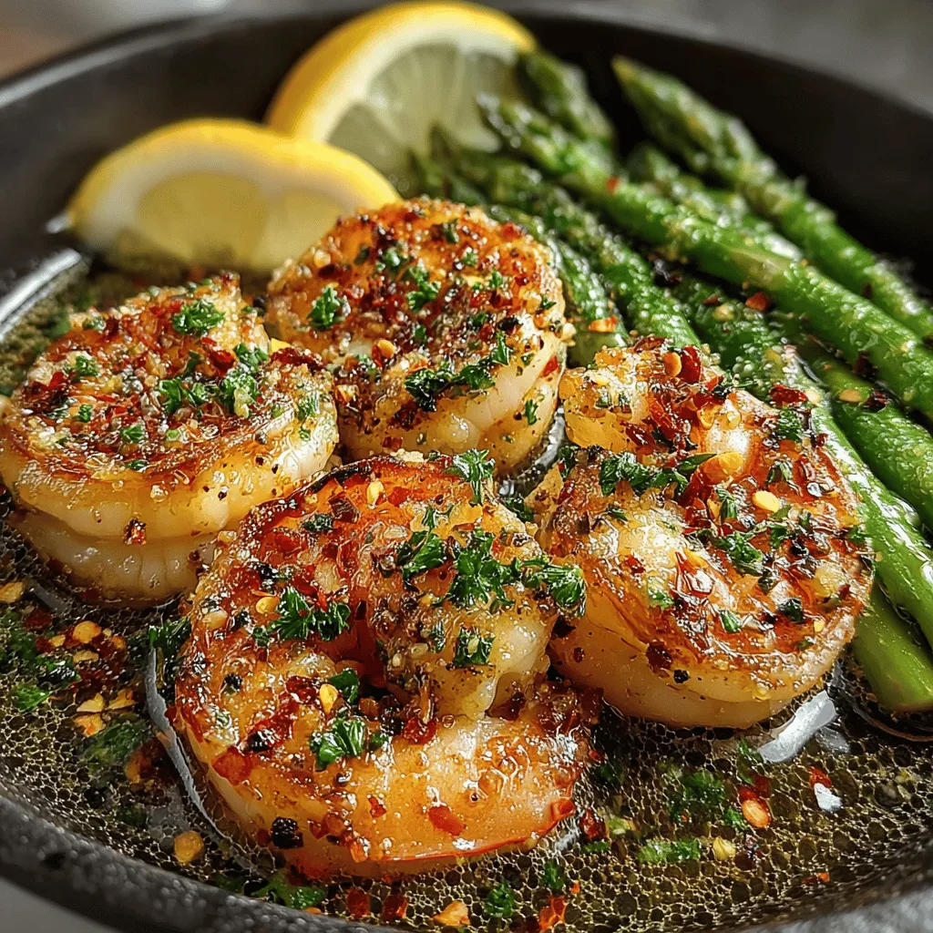 Zesty Lemon Garlic Shrimp & Asparagus Delight