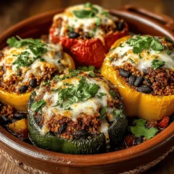 Discover a delightful blend of flavors and nutrition with Hearty Beef and Quinoa Stuffed Peppers. This wholesome dish combines protein-packed ground beef with nutrient-rich quinoa, vibrant vegetables, and melty cheese, all nestled inside colorful bell peppers. Perfect for a family dinner or meal prep, these stuffed peppers are not only delicious but also a healthy option that can be easily customized to suit your dietary preferences. In this article, we’ll explore the ingredients, preparation steps, and why this recipe is an excellent choice for any occasion.