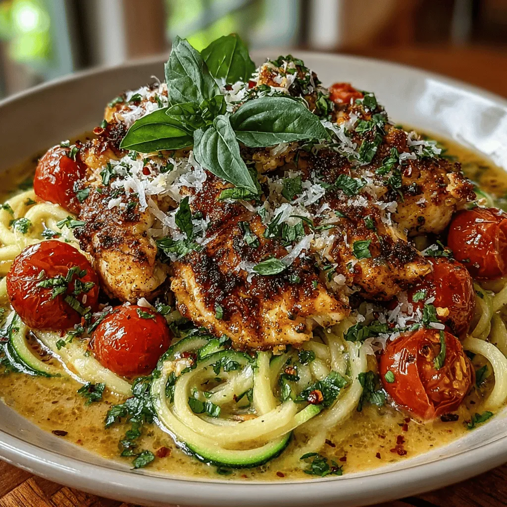 In the world of quick, healthy meals, creamy tomato basil chicken paired with zucchini noodles stands out as a flavorful and satisfying option. This dish beautifully combines succulent chicken breasts with a rich, creamy sauce, complemented by the freshness of basil and the lightness of spiralized zucchini noodles (zoodles). Not only is it a feast for the palate, but it also aligns with a healthy lifestyle, making it perfect for anyone looking to enjoy delicious meals without the guilt. Let's delve into this amazing recipe that is bound to become a staple in your culinary repertoire.