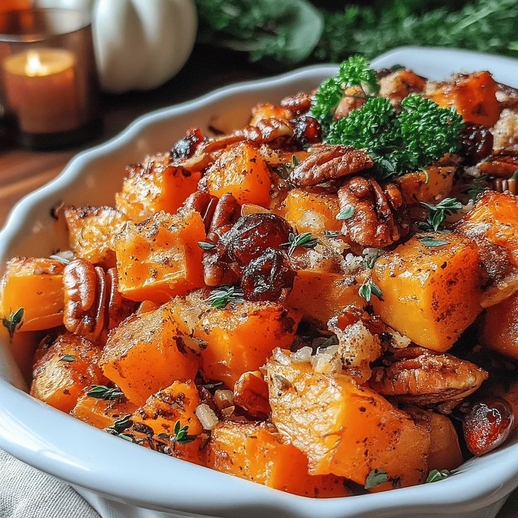 Spiced Cranberry-Pecan Butternut Bake