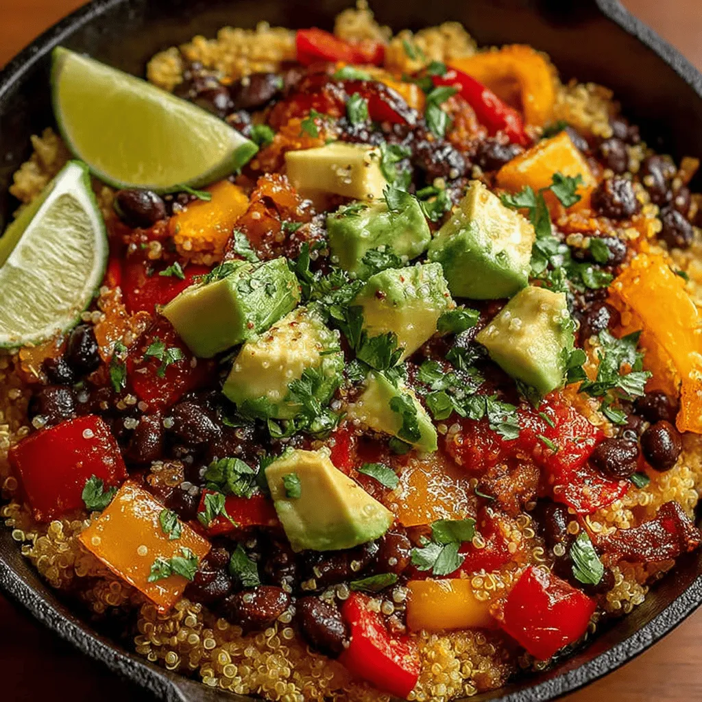 The Colorful Quinoa & Black Bean Skillet Delight is a vibrant and nutritious dish that beautifully combines the wholesome goodness of quinoa with the protein-packed benefits of black beans. This one-pan meal is not only quick to prepare but also bursting with flavors and colors, making it an appealing choice for those looking to enjoy a healthy lifestyle. In this article, we will explore the ingredients, preparation steps, and nutritional benefits of this delightful recipe, ensuring you have all the information you need to create this mouthwatering dish in your own kitchen.