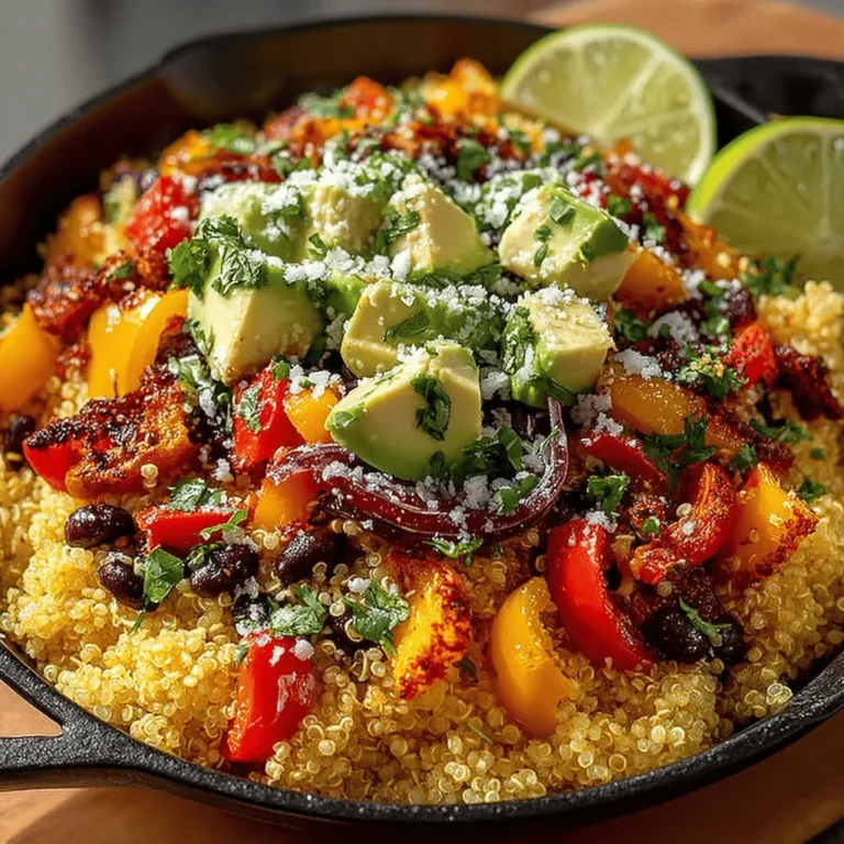 The Colorful Quinoa & Black Bean Skillet Delight is a vibrant and nutritious dish that beautifully combines the wholesome goodness of quinoa with the protein-packed benefits of black beans. This one-pan meal is not only quick to prepare but also bursting with flavors and colors, making it an appealing choice for those looking to enjoy a healthy lifestyle. In this article, we will explore the ingredients, preparation steps, and nutritional benefits of this delightful recipe, ensuring you have all the information you need to create this mouthwatering dish in your own kitchen.